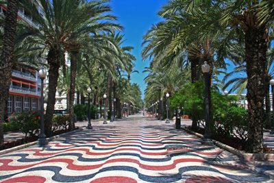 Havnepromenade i Alicante