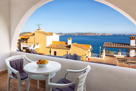 Havudsigt fra balkon på Mallorca